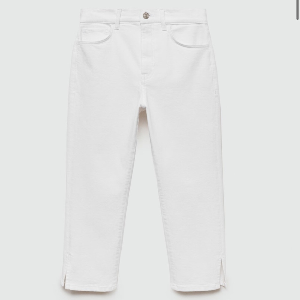 Mango White Capris